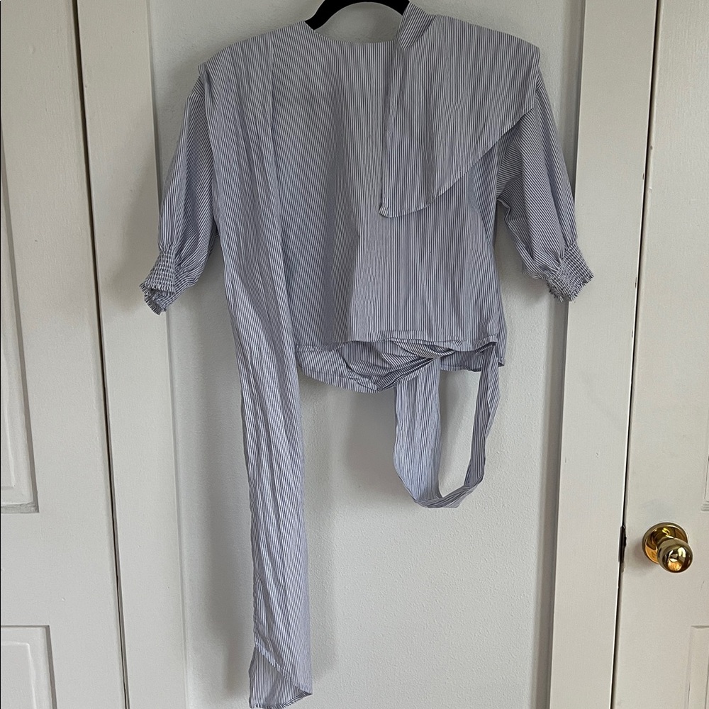 Babaton Wrapped Striped Shirt - Picture 4 of 6
